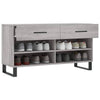 Graue Schuhbank Gehan 102x35x55cm (Holz)