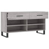 Graue Schuhbank Gehan 102x35x55cm (Holz)