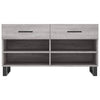 Graue Schuhbank Gehan 102x35x55cm (Holz)