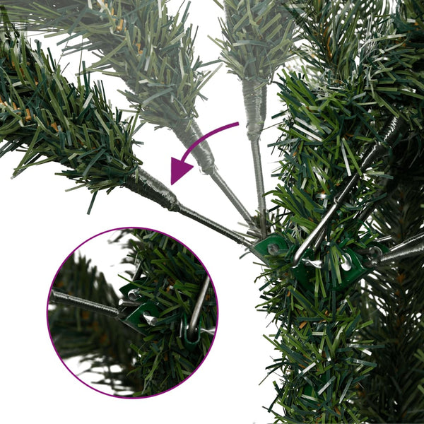Künstlicher Weihnachtsbaum mit Scharnieren und roten Beeren Crisandra 180cm