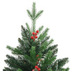 Künstlicher Weihnachtsbaum mit Scharnieren und roten Beeren Crisandra 180cm