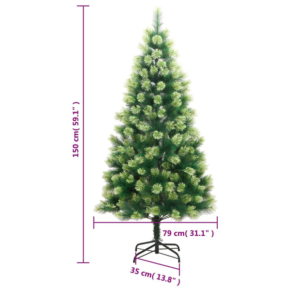 Künstlicher Weihnachtsbaum mit Scharnieren und Ständer Hortenzia 150cm