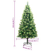 Künstlicher Weihnachtsbaum mit Scharnieren und Ständer Hortenzia 210cm