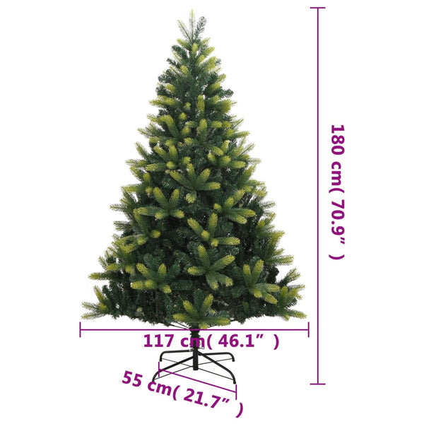 Künstlicher Weihnachtsbaum mit Scharnieren und Ständer Cristofer 180cm