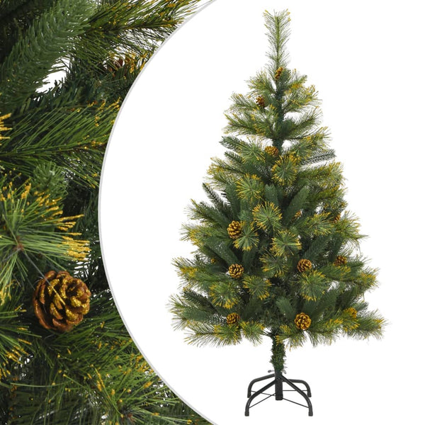 Künstlicher Weihnachtsbaum mit Scharnieren und Zapfen Talinga 150cm