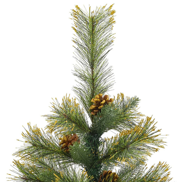 Künstlicher Weihnachtsbaum mit Scharnieren und Zapfen Talinga 150cm