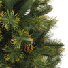 Künstlicher Weihnachtsbaum mit Scharnieren und Zapfen Talinga 150cm