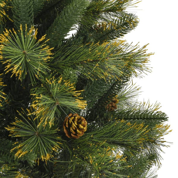 Künstlicher Weihnachtsbaum mit Scharnieren und Zapfen Talinga 150cm