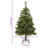 Künstlicher Weihnachtsbaum mit Scharnieren und Zapfen Talinga 150cm
