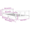 Kinderbettgestell Culda 90x200cm (Kiefer)