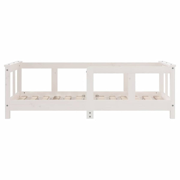Valkoinen lasten sängynrunko Culda 70x140cm (mänty)