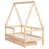 Kinderbettgestell mit Schubladen Braydon 70x140cm (Kiefer)