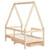 Kinderbettgestell mit Schubladen Braydon 70x140cm (Kiefer)