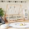 Kinderbettgestell mit Schubladen Braydon 70x140cm (Kiefer)