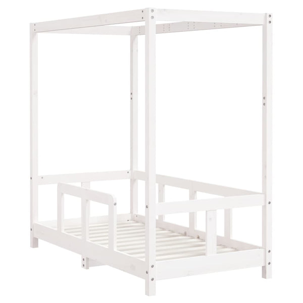 Weißer Kinderbettrahmen Manolin 70x140cm (Kiefer)