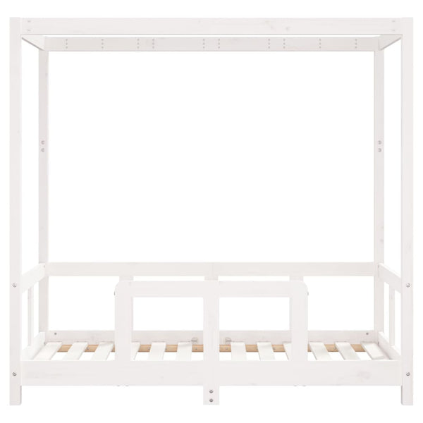 Weißer Kinderbettrahmen Manolin 70x140cm (Kiefer)