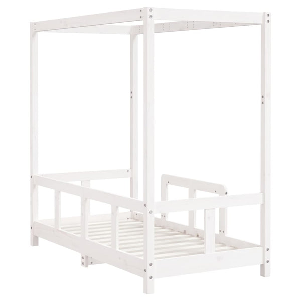 Weißer Kinderbettrahmen Manolin 70x140cm (Kiefer)