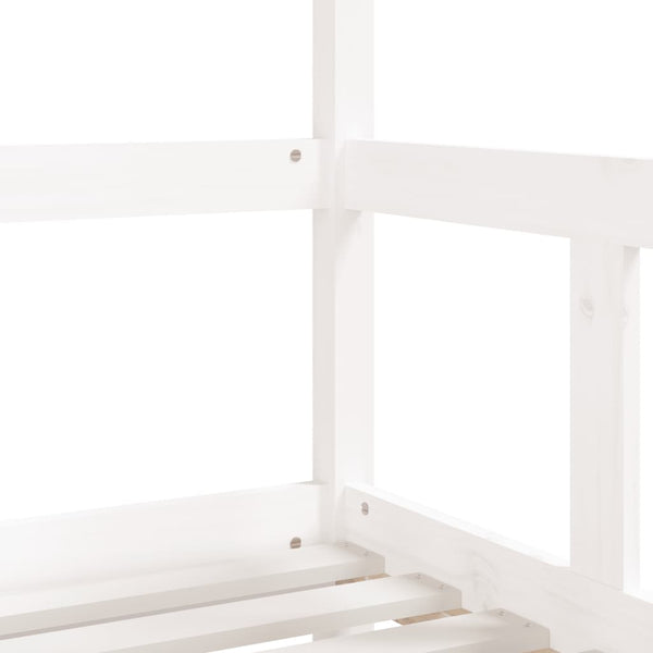 Weißer Kinderbettrahmen Manolin 70x140cm (Kiefer)