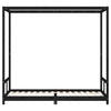 Musta lasten sängynrunko Manolin 80x200cm (mänty)