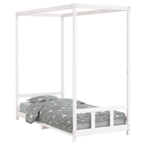 Weißer Kinderbettrahmen Manolin 90x200cm (Kiefer)