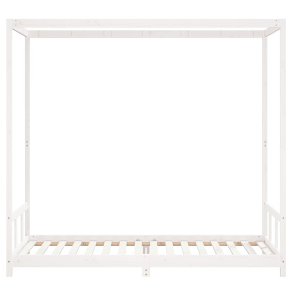 Weißer Kinderbettrahmen Manolin 90x200cm (Kiefer)