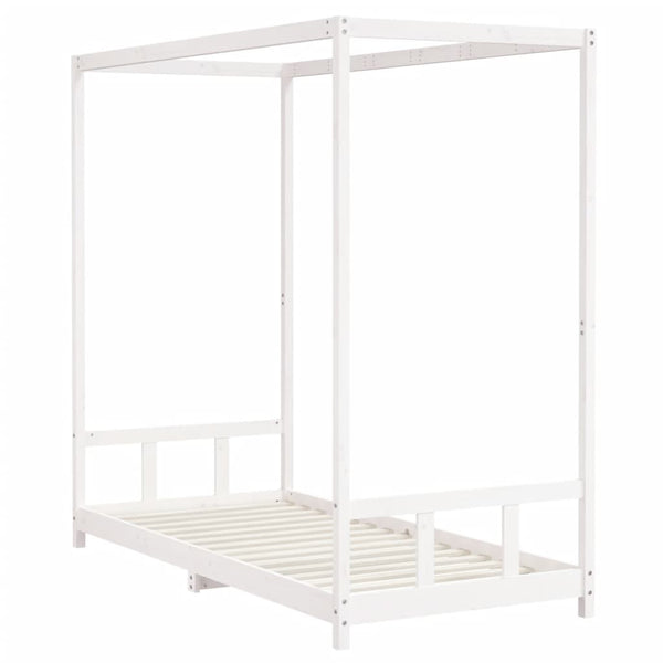 Weißer Kinderbettrahmen Manolin 90x200cm (Kiefer)