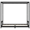 Schwarzes Kinderbettgestell Manolin 90x200cm (Kiefer)