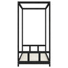 Schwarzes Kinderbettgestell Manolin 90x200cm (Kiefer)
