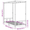 Schwarzes Kinderbettgestell Manolin 90x200cm (Kiefer)