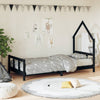 Schwarzer Kinderbettrahmen Natasia 90x190cm (Kiefer)