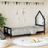 Schwarzer Kinderbettrahmen Natasia 80x200cm (Kiefer)