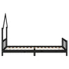 Schwarzes Kinderbettgestell Natasia 90x200cm (Kiefer)
