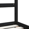 Schwarzes Kinderbettgestell Natasia 90x200cm (Kiefer)