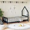 Schwarzes Kinderbettgestell Natasia 90x200cm (Kiefer)