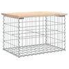Gartenbank Gabionen-Stil Timon 63x44x42cm (Kiefer)