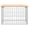 Gartenbank Gabionen-Stil Timon 63x44x42cm (Kiefer)