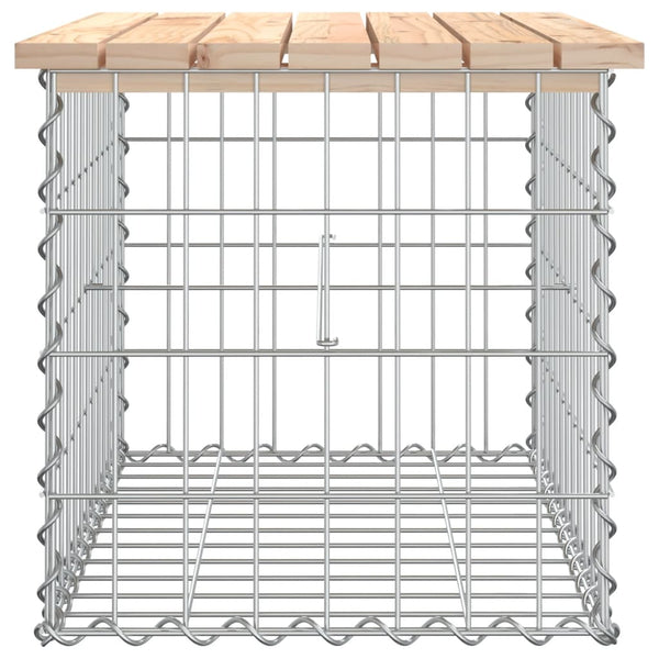 Gartenbank Gabionen-Stil Timon 63x44x42cm (Kiefer)