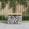 Gartenbank Gabionen-Stil Timon 63x44x42cm (Kiefer)