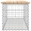 Gartenbank aus Gabionen "Timo" 103x44x42cm (Kiefer)