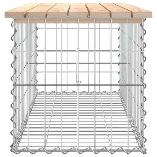 Gartenbank aus Gabionen "Timo" 103x44x42cm (Kiefer)