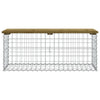 Gartensitzbank imprägniert Gabionen-Stil Timo 103x44x42cm (Kiefer)