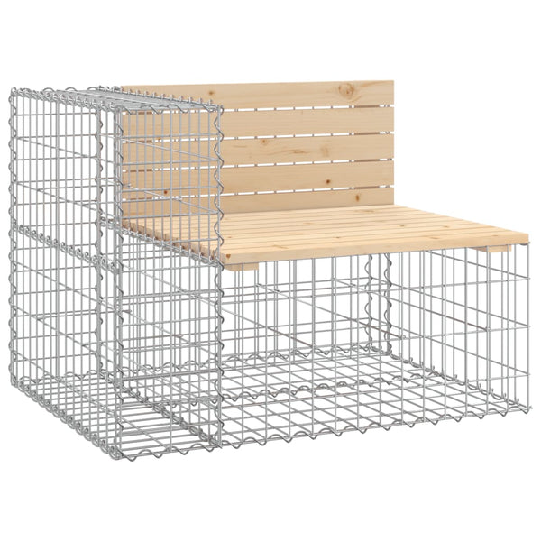Puutarhapenkki kivikori tyyli Norut 92x71x65,5cm (mänty)