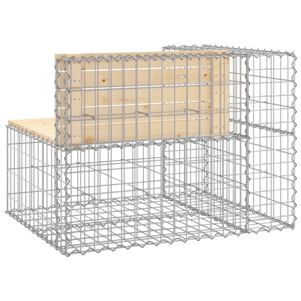 Puutarhapenkki kivikori tyyli Norut 92x71x65,5cm (mänty)