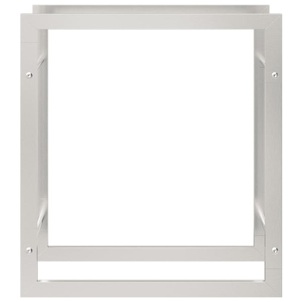 Ruostumaton teräs polttopuuteline Sterling 80x28x86cm