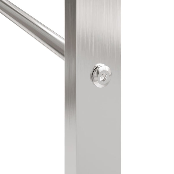 Ruostumaton teräs polttopuuteline Sterling 80x28x86cm