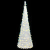 Weißer Pop-up-Kunstweihnachtsbaum Azorica 180cm (150 LED-Lichter)
