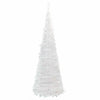 Weißer Pop-up-Kunstweihnachtsbaum Azorica 180cm (150 LED-Lichter)