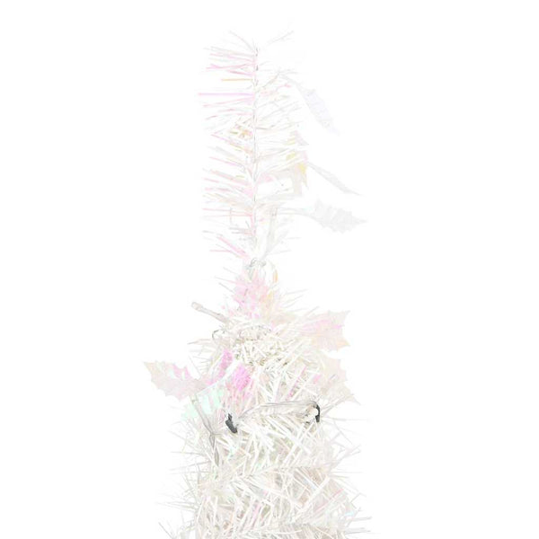 Weißer Pop-up-Kunstweihnachtsbaum Azorica 180cm (150 LED-Lichter)