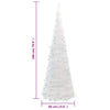 Weißer Pop-up-Kunstweihnachtsbaum Azorica 180cm (150 LED-Lichter)