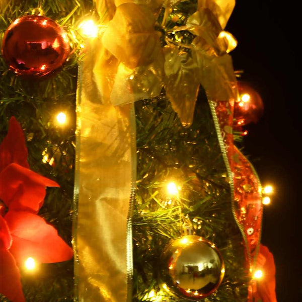 Grüner Pop-up Kunstweihnachtsbaum Adelina 180cm (150 LED-Lichter)